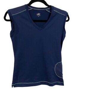 ALO Yoga Cool Fit Blue Muscle Tank Size XS